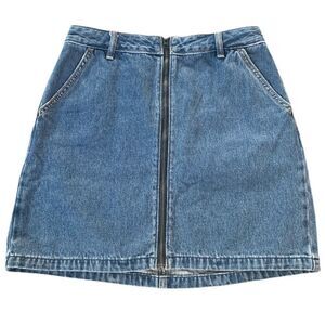 Hollister jean high rise skirt